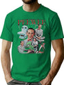 Peewee Herman Collage Bootleg Graphic T-Shirt - Green