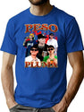 Peso Pluma Doble P Bootleg Design Bootleg Graphic T-Shirt - Blue