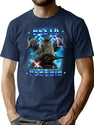Pesto The Big Penguin Retro Bootleg Graphic T-Shirt - Navy