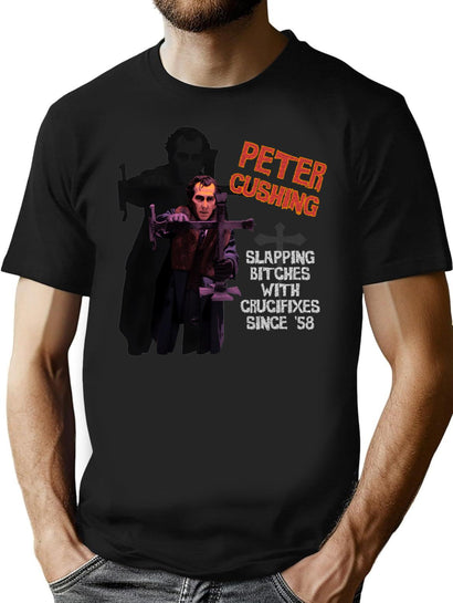 Peter Cushing T-Shirt for Men & Women, T-Shirts Graphic Tee - Black