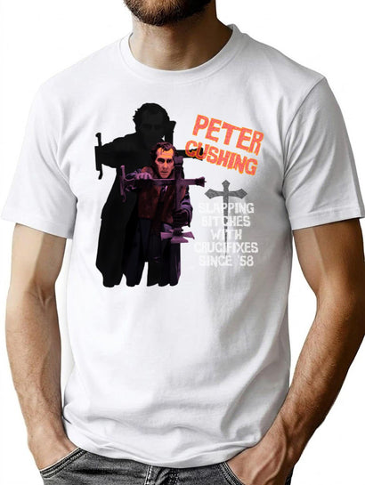 Peter Cushing T-Shirt for Men & Women, T-Shirts Graphic Tee - Black
