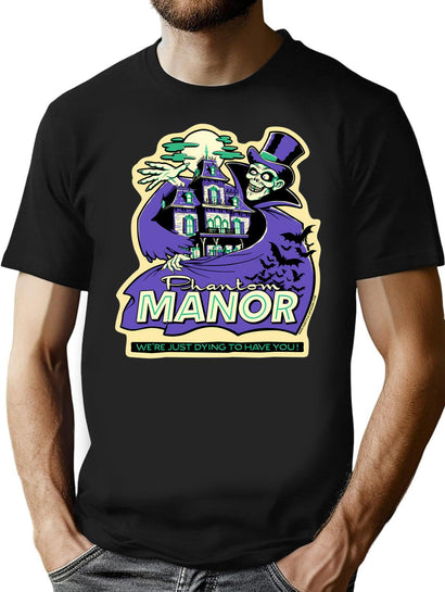 Phantom Manor - Purple T-Shirt for Men & Women, T-Shirts Graphic Tee - Black