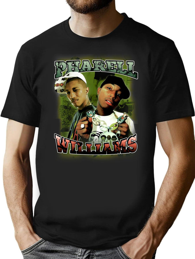 Pharell Bootleg Bootleg Graphic T-Shirt - Black
