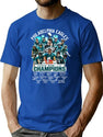 Philadelphia Eagles Super Bowl LIX 2025 Champions Premium Heavyweight Cotton T-Shirt - Blue