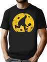 Pickleball Player Silhouette Distressed T-Shirt for Men & Women, T-Shirts Graphic Tee - Black