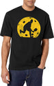Pickleball Player Silhouette Distressed T-Shirt for Men & Women, T-Shirts Graphic Tee - White