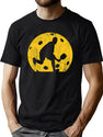 Pickleball Player Silhouette Distressed T-Shirt for Men & Women, T-Shirts Graphic Tee - Green