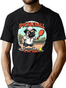Pickleball Pug Funny Pickeball T-Shirt for Men & Women, T-Shirts Graphic Tee - Green