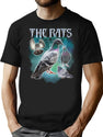Pigeon Rats Vintage Bootleg Rap Bootleg Graphic T-Shirt - Black
