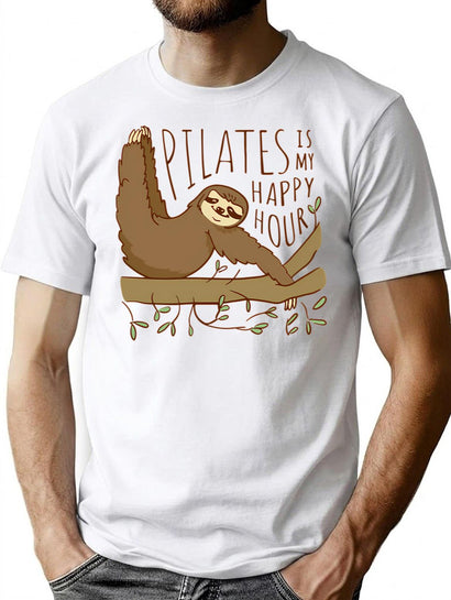 Pilates T-Shirt for Men & Women, T-Shirts Graphic Tee - Black