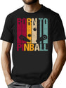Pinball Machine Born To Vintage T-Shirt for Men & Women, T-Shirts Graphic Tee - Black