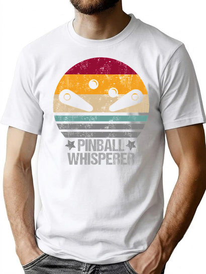 Pinball Player Whisperer Gift T-Shirt for Men & Women, T-Shirts Graphic Tee - Black