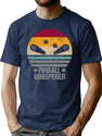 Pinball Player Whisperer Gift T-Shirt for Men & Women, T-Shirts Graphic Tee - Navy