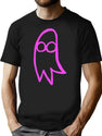 Pink Opaque Ghost I Saw The Tv Glow T-Shirt for Men & Women, T-Shirts Graphic Tee - Black