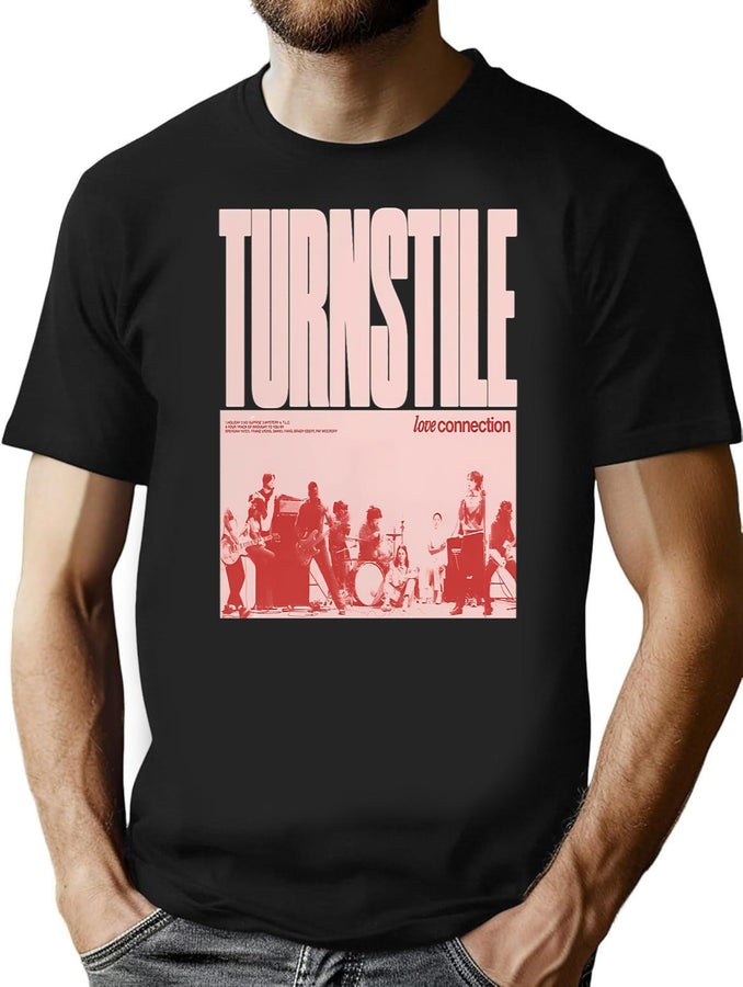 Pinky Love Connection T-Shirt for Men & Women, T-Shirts Graphic Tee - Black