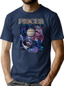Pisces Zodiac Vintage Bootleg Hip Hop Unisex Bootleg Graphic T-Shirt - Navy