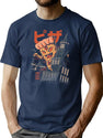 Pizza Kong T-Shirt for Men & Women, T-Shirts Graphic Tee - Navy