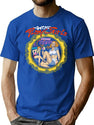 Play With Girls In Motel Vintage 80S Design Bootleg Graphic T-Shirt - Blue