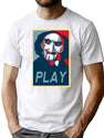 Play T-Shirt for Men & Women, T-Shirts Graphic Tee - White