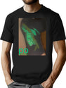 Po Frog Nature Jump Leap Bootleg Graphic T-Shirt - Black
