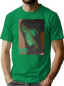 Po Frog Nature Jump Leap Bootleg Graphic T-Shirt - Green