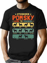 Pomsky Funny Guide To Traning T-Shirt for Men & Women, T-Shirts Graphic Tee - Black