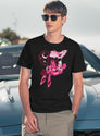 Popomu Angel Dust and Fat Nugget Valentines Night - Hazbin Hotel Essential Black T-Shirt - Navy