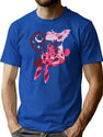 Popomu Angel Dust and Fat Nugget Valentines Night - Hazbin Hotel Essential Premium Heavyweight Cotton T-Shirt - Blue