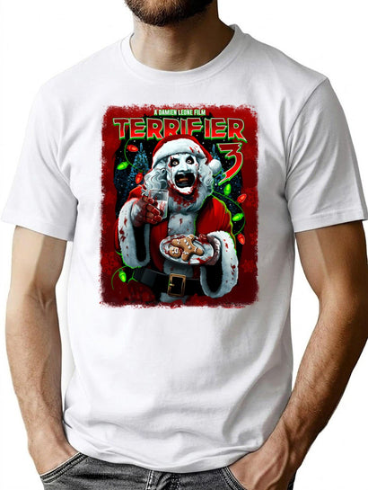 Poster Of Terri.Fier 3 Christmas T-Shirt for Men & Women, T-Shirts Graphic Tee - Black