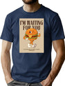 Poster With A Funny Hamburger T-Shirt for Men & Women, T-Shirts Graphic Tee - Navy