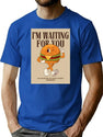 Poster With A Funny Hamburger T-Shirt for Men & Women, T-Shirts Graphic Tee - Blue