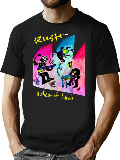 Power Trio Combination Band Perfetc New Essentialretro Wave T-Shirt for Men & Women, T-Shirts Graphic Tee - Black
