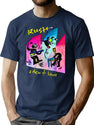 Power Trio Combination Band Perfetc New Essentialretro Wave T-Shirt for Men & Women, T-Shirts Graphic Tee - Navy