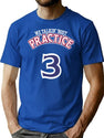 Practice. We Talkin39 Y Bootleg Graphic T-Shirt - Blue