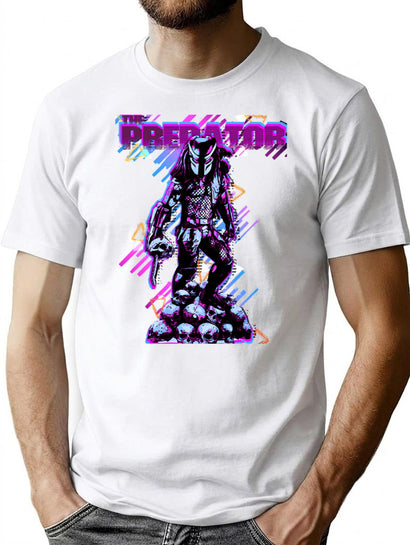 Predator Retro T-Shirt for Men & Women, T-Shirts Graphic Tee - Black
