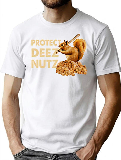 Protect Deez Nutz T-Shirt for Men & Women, T-Shirts Graphic Tee - Black