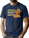 Protect Deez Nutz T-Shirt for Men & Women, T-Shirts Graphic Tee - Navy
