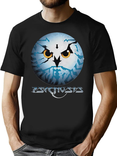 Psygnosis Vintage Logo Tri-Blend T-Shirt for Men & Women, T-Shirts Graphic Tee - Black