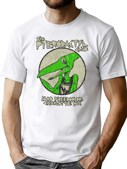 Pterodactyl Club 1987 T-Shirt for Men & Women, T-Shirts Graphic Tee - Black