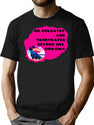 Pulsates Funny Bad Translation Glitch Art Bootleg Graphic T-Shirt - Black