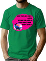 Pulsates Funny Bad Translation Glitch Art Bootleg Graphic T-Shirt - Green