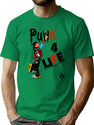Punky Punk 4 Life Brewster Essential Premium Heavyweight Cotton T-Shirt - Green