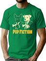 Pup Fiction T-Shirt for Men & Women, T-Shirts Graphic Tee - Green