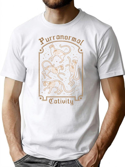 Purranormal Cativity T-Shirt for Men & Women, T-Shirts Graphic Tee - Black
