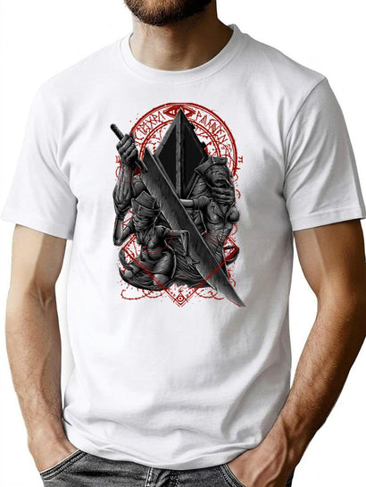 Pyramid Head Classic T-Shirt for Men & Women, T-Shirts Graphic Tee - Black