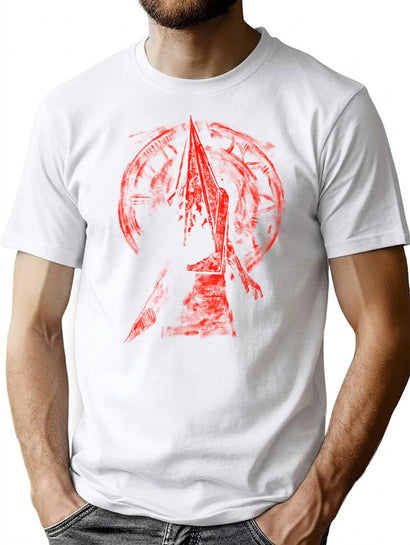 Pyramid Head Horror- Fan Art T-Shirt for Men & Women, T-Shirts Graphic Tee - Black
