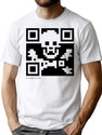Qr Code - Pirate Flag Bootleg Graphic T-Shirt - White