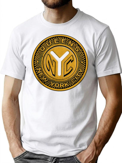 Queens Token T-Shirt for Men & Women, T-Shirts Graphic Tee - Black