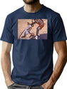 Questions T-Shir Bootleg Graphic T-Shirt - Navy