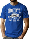 Quint'S Cage Diving Tours (Universal Ucs Llc) T-Shirt for Men & Women, T-Shirts Graphic Tee - Blue